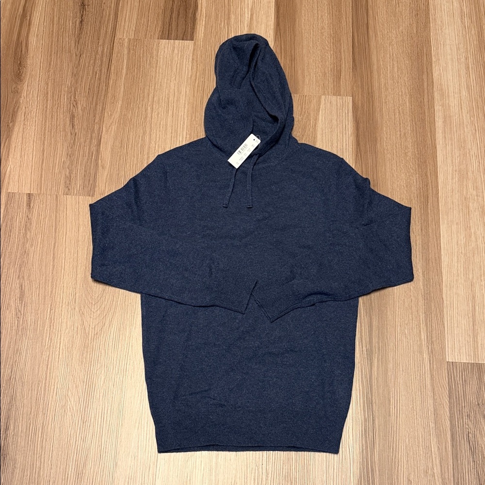 New Men’s J Crew Cashmere Blue Hoodie
